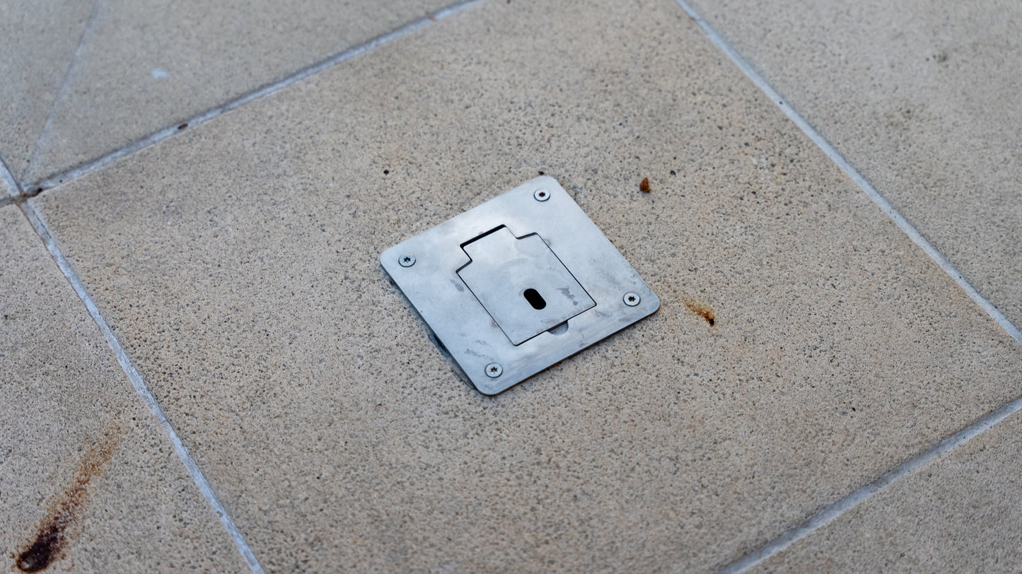 EzyHold Tile / Paver / Concrete Top Mount Unit - 316 Stainless Steel