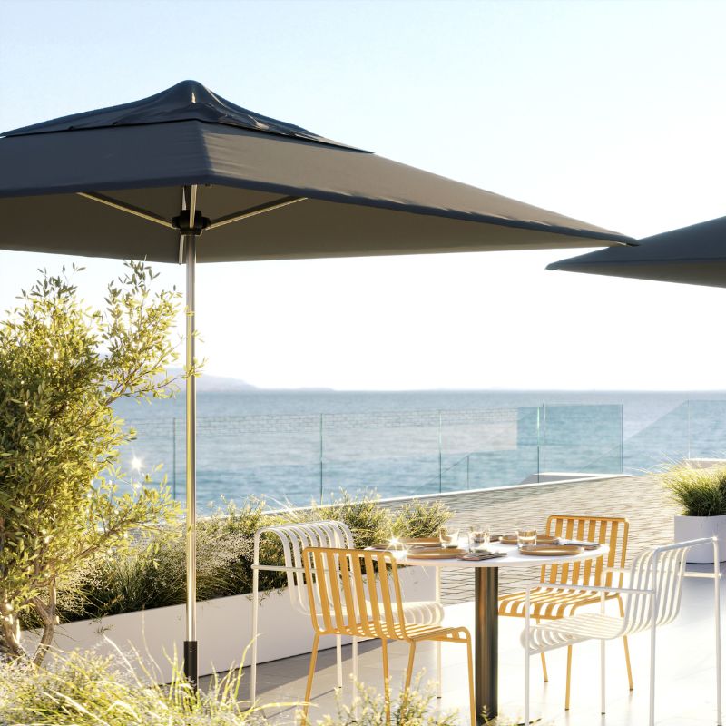 3m Aluminium Square Cafe & Resort Outdoor Umbrella
