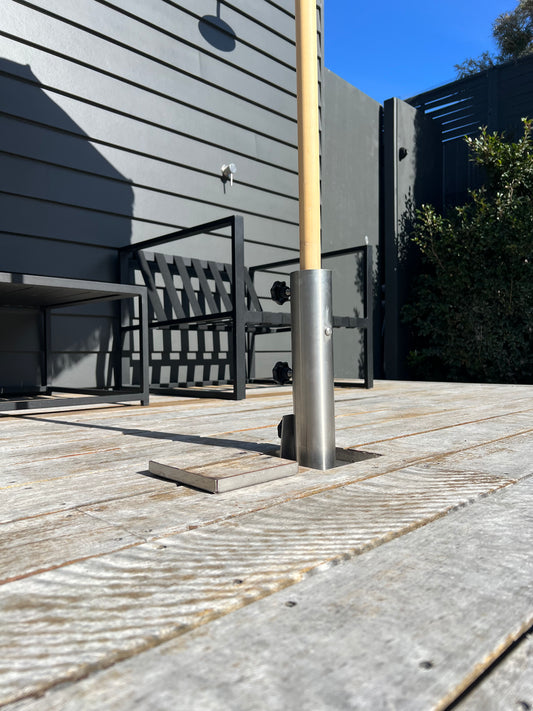 EzyHold Timber / Composite decking unit with Timber / Composite Insert - 316 Stainless Steel